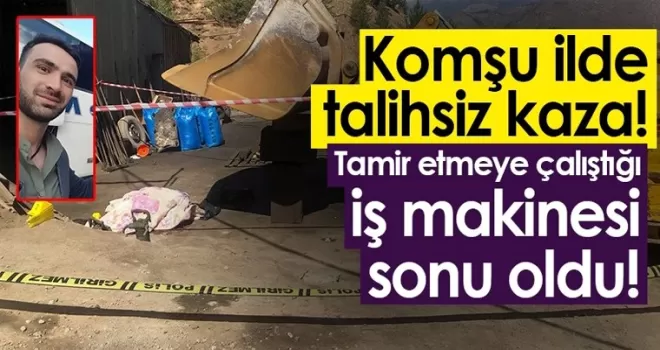 Gümüşhane'de talihsiz kaza! 1 işçi hayatını kaybetti