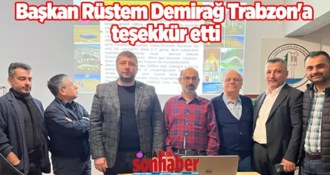 GÜMÜŞHANE’NİN DERDİ İLE DERTLENEN TRABZON’A TEŞEKKÜRLER.. 
