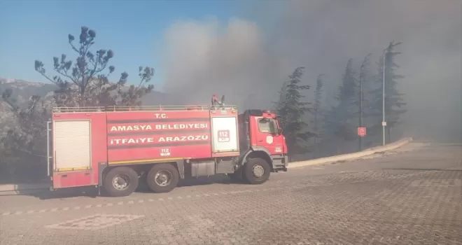 GÜNCELLEME - Amasya’da Harşena Kalesi yakınındaki ormanlık alanda yangın çıktı
