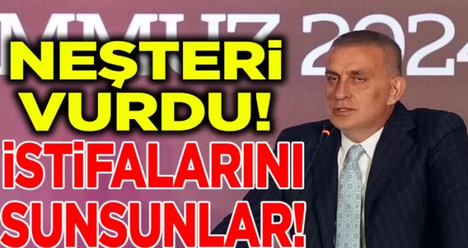 Hacıosmanoğlu, neşteri vuruyor! İstifaya çağırdı...
