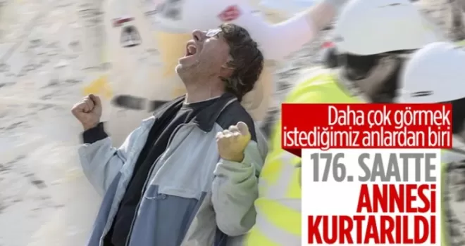 Hatay’daki enkazdan 176’ncı saatte bir kadın canlı çıkarıldı