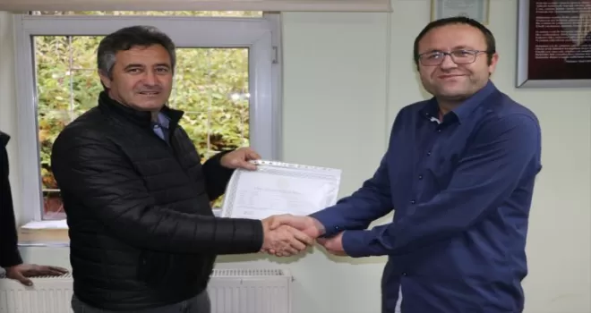 Havza'da 12 ustaya Usta Öğretici Belgesi verildi