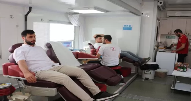 Havza’da kan bağışları toplandı
