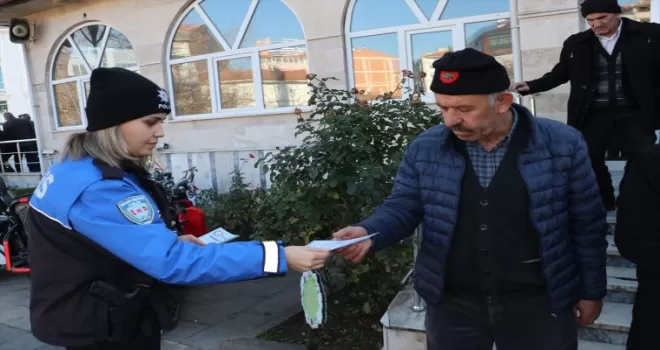 Havza’da polisten “Bu Yolda Hep Birlikteyiz Projesi“ bilgilendirmesi