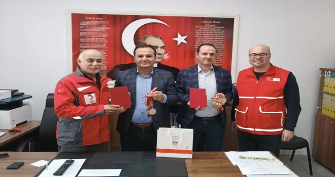 Havza’da velilerden kan bağışı