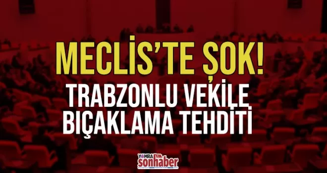 HDP provokasyona doymuyor: Meclis'te AK Partili vekile bıçaklama tehdidi