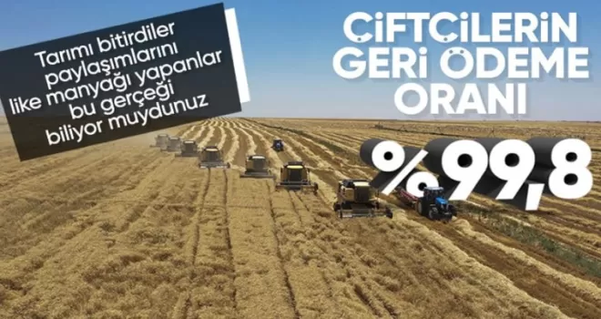 İbrahim Yumaklı: Çiftçilerin borçlarını geri ödeme oranı yüzde 99,8