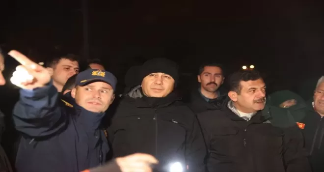 İçişleri Bakanı Ali Yerlikaya, Karadeniz Ereğli’de incelemelerde bulundu