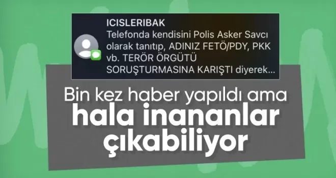 İçişleri Bakanlığı’ndan telefon dolandırıcılığına karşı SMS uyarısı