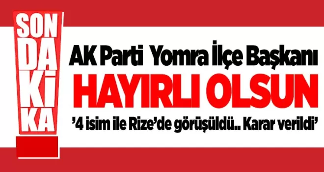 İlçe Başkanlığı için Rize zirvesi…