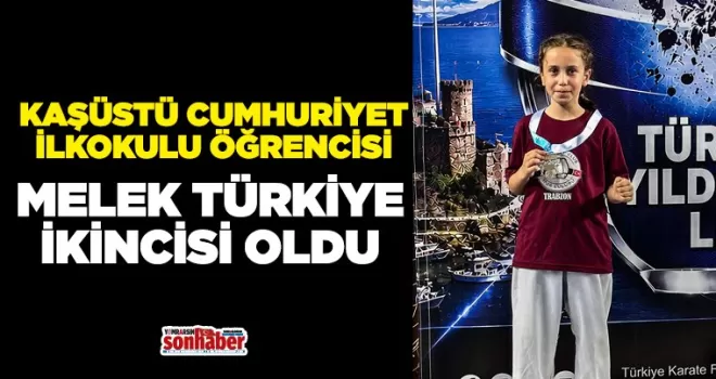İlkokul Öğrencisi Melek Türkiye İkincisi Oldu