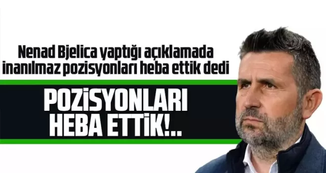 İnanılmaz goller pozisyonlar harcadık