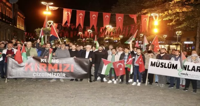 İsrail’in abluka altındaki Gazze’ye saldırıları Trabzon’da protesto edildi
