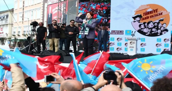 İYİ Parti Genel Başkanı Akşener, Giresun’da mitingde konuştu:
