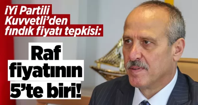 İYİ Partili Azmi Kuvvetli'den fındık fiyatı tepkisi: 'Raf fiyatının 5'te biri'