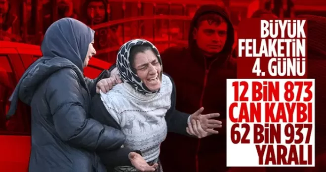 Kahramanmaraş merkezli depremin dördüncü gününde acı bilanço