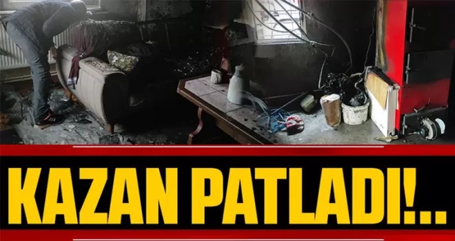 Kalorifer kazanının neden olduğu yangın korkuttu