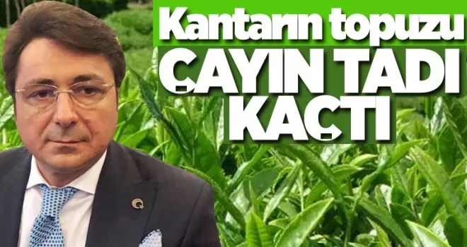 Kantarın topuzu, çayın tadı kaçtı