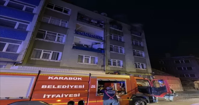 Karabük’te apartman dairesinde çıkan yangın söndürüldü