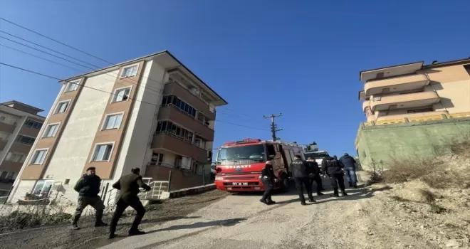 Karabük'te çıkan yangında evde hasar oluştu