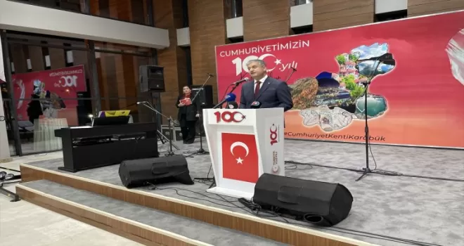 Karabük’te Cumhuriyet’in 100. yılı dolayısıyla resepsiyon düzenlendi