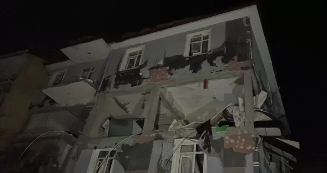 Karabük'te doğal gaz kaynaklı patlamada 4 kişi yaralandı
