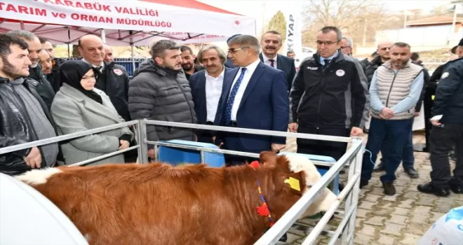 Karabük'te et ve süt verimi yüksek ırkların artırılması projesi devam ediyor