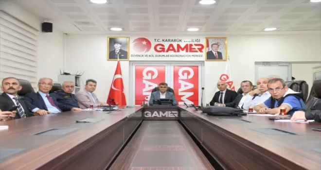 Karabük’te İl Afet ve Acil Durum Koordinasyon Kurulu toplandı