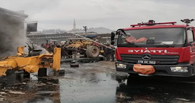 Karabük'te iş yerinde çıkan yangın söndürüldü