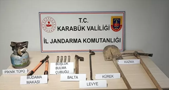 Karabük’te kaçak kazı yapan 5 kişi suçüstü yakalandı