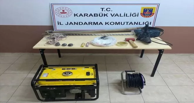 Karabük’te kaçak kazı yapan 5 şüpheli yakalandı