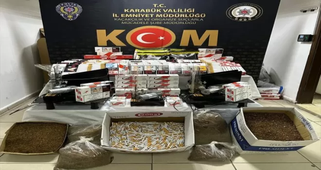 Karabük’te kaçakçılık operasyonu