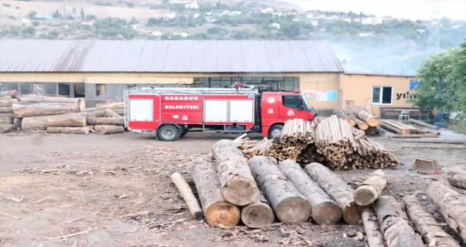 Karabük’te kereste fabrikasında çıkan yangın söndürüldü