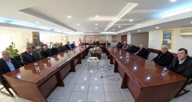 Karabük'te muhtarlar İl Genel Meclis Başkanı Sözen'i ziyaret etti