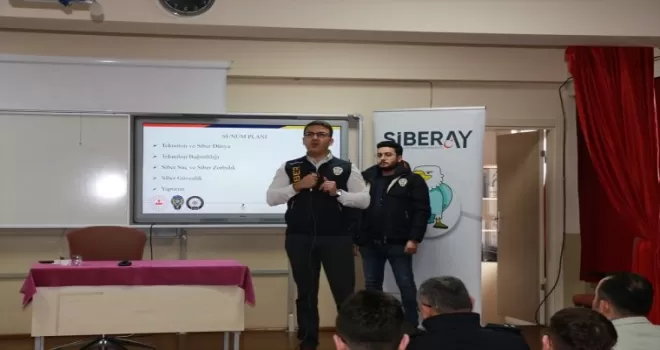 Karabük’te öğrenciler siber suçlara karşı bilgilendirildi