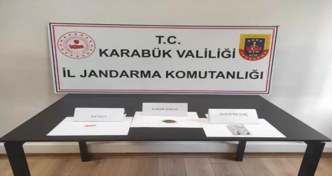 Karabük'te otomobilde uyuşturucuyla yakalanan şüpheli gözaltına alındı