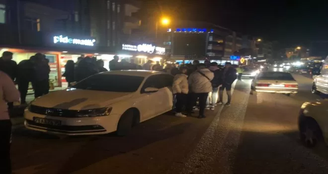 Karabük'te otomobilin çarptığı yaya yaralandı
