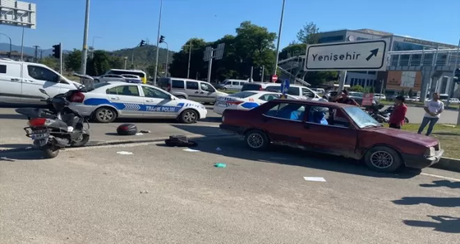Karabük’te otomobille çarpışan motosikletin sürücüsü yaralandı