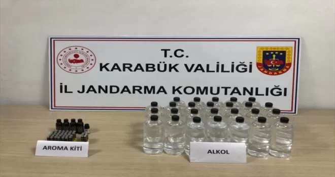 Karabük'te sahte içki operasyonunda 1 şüpheli yakalandı