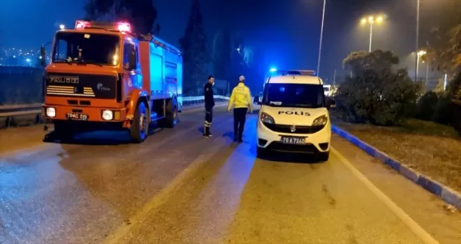 Karabük'te şüpheli valiz fünyeyle patlatıldı