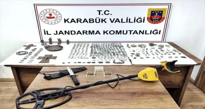 Karabük'te tarihi eser operasyonunda 5 şüpheli suçüstü yakalandı