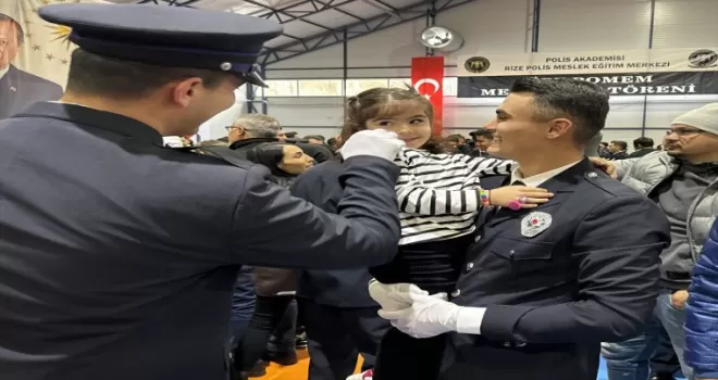 Karadeniz’de 3 ilde eğitimini tamamlayan 1212 polis adayı yemin etti