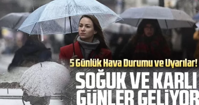 Karadeniz ve İç Kesimlere Kar Geliyor!