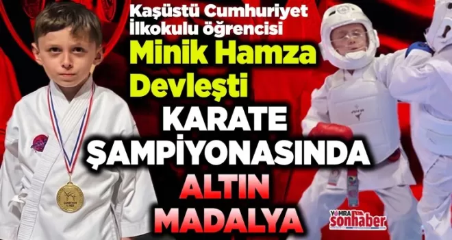 Karate Şampiyonasında Altın Madalya Yomra’ya geldi