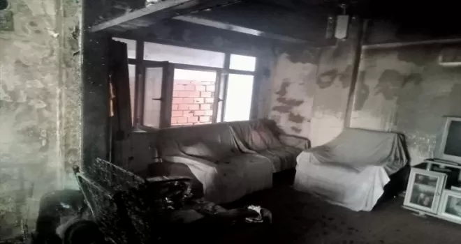 Kastamonu'da çıkan yangında bir evde maddi hasar oluştu