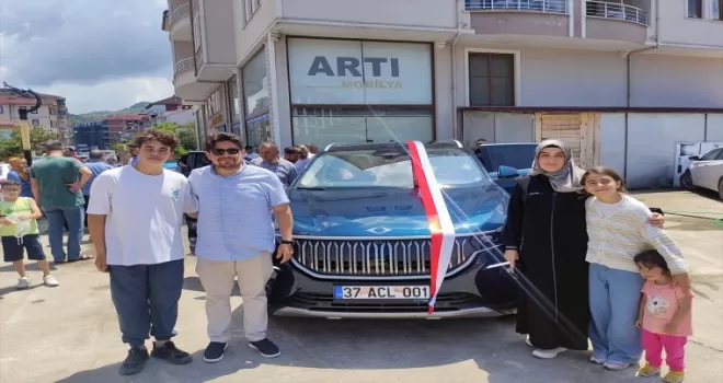 Kastamonu’da ilk Togg sahibine teslim edildi