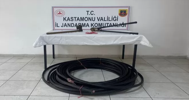 Kastamonu'da kablo hırsızlığı yapan 3 şüpheli tutuklandı