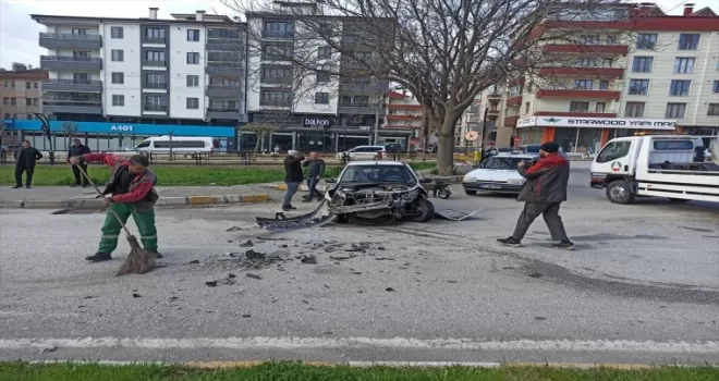 Kastamonu’da trafik kazasında 2 kişi yaralandı