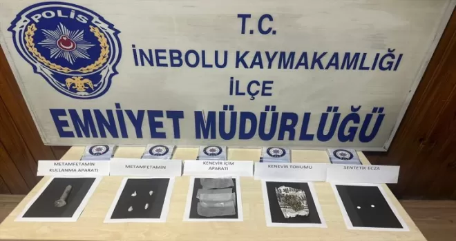 Kastamonu'da uyuşturucuyla yakalanan 3 şüpheli gözaltına alındı