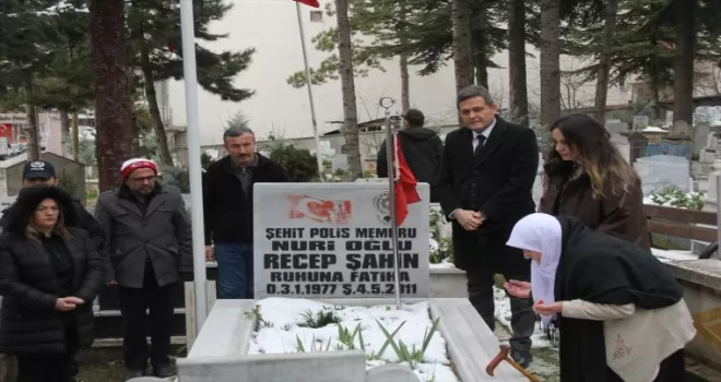 Kastamonu Emniyet Müdürlüğünden Havzalı şehit polis Şahin'in ailesine ziyaret